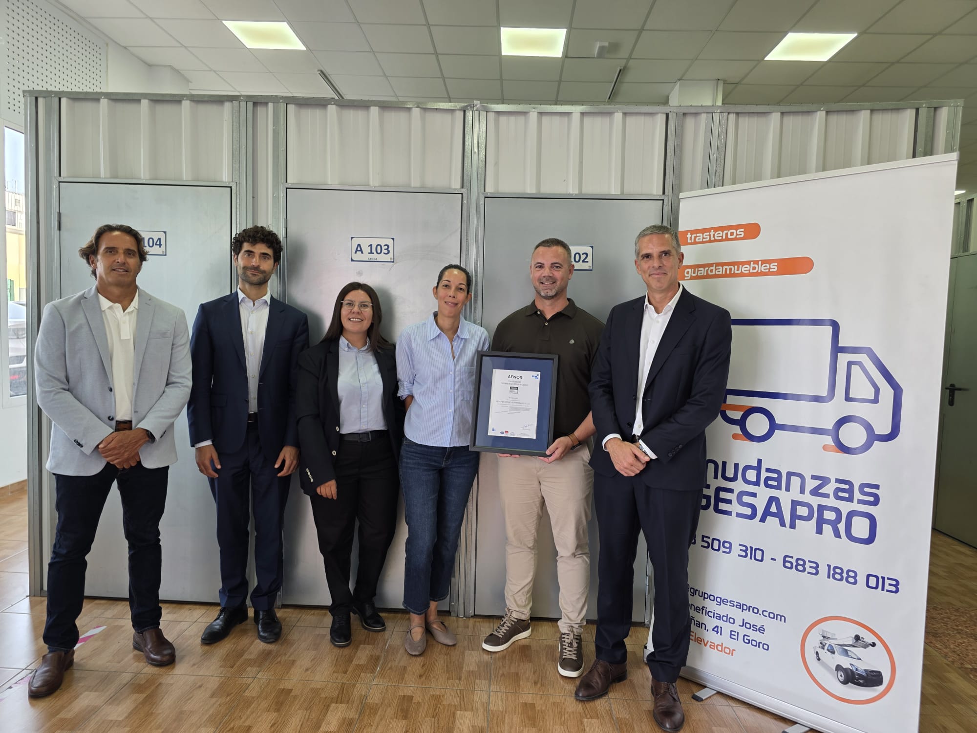 Gesapro se convierte en la primera empresa canaria del sector en obtener la certificación ISO 9001 de AENOR.